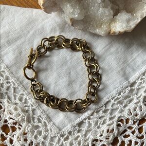 Kendra Scott Double Link Bracelet in Vintage Gold